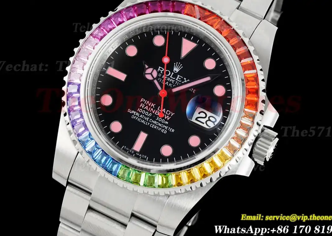 Blaken Submariner Pink 40mm SS SS Black RAF VR3135