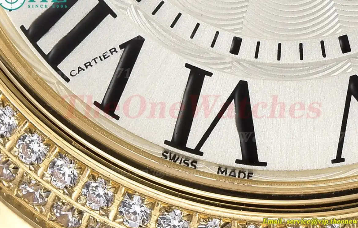 Ballon Bleu De Cartier 33mm YG YG White Rmn GDF NH05