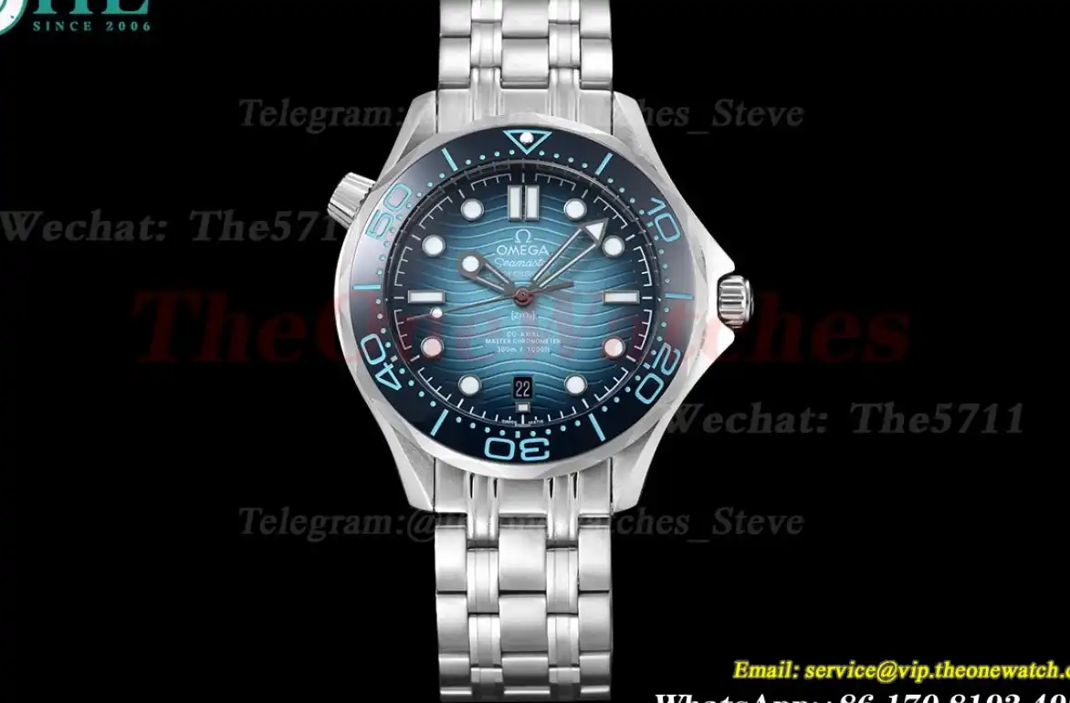 Seamaster 300m 42mm SS SS Gradient Blue Dial GDF MY8215