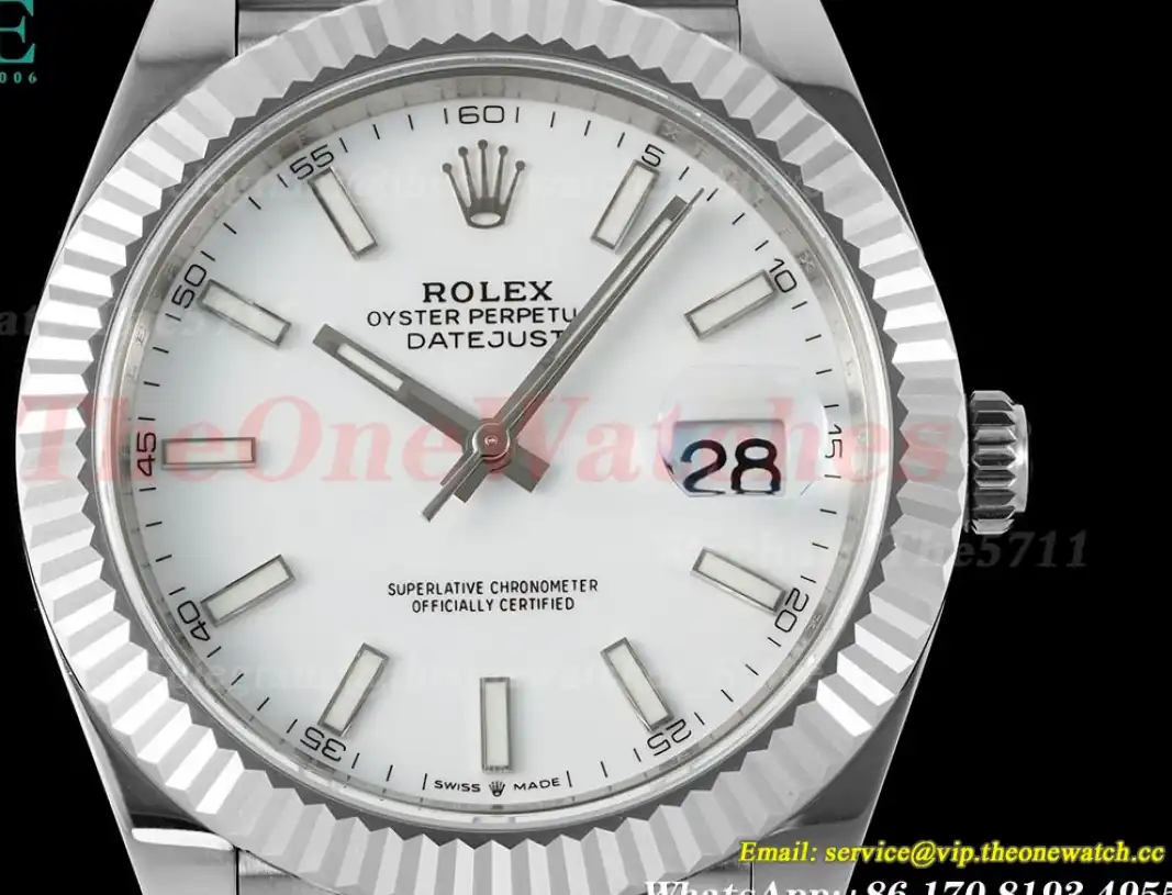 Datejust 126334 41mm Jub SS SS White Stk EWEF A3235