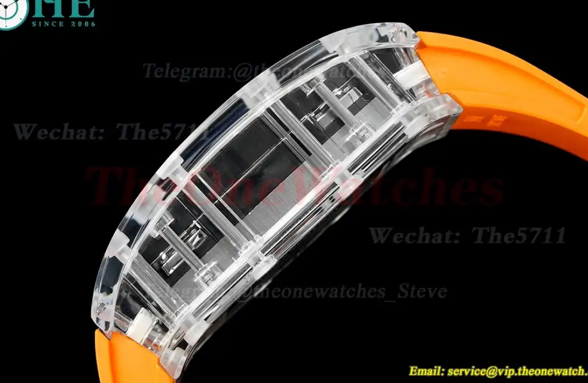 RM27-02 Skeleton Dial on Orange Rubber Strap RMF Tourbillon