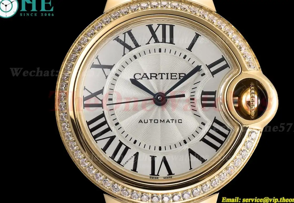 Ballon Bleu De Cartier 33mm YG YG White Diamond GDF NH05