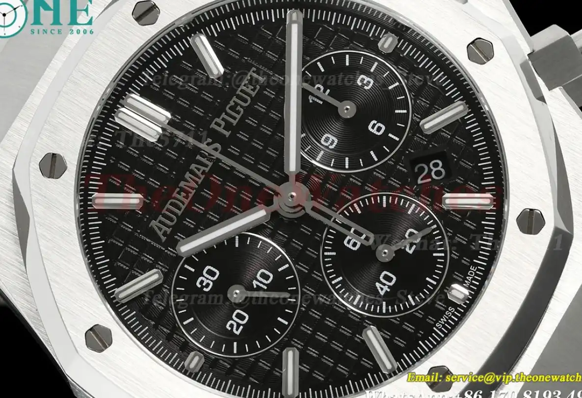 Royal Oak Chrono 26240ST 41mm SS SS Black Stk BF A7750