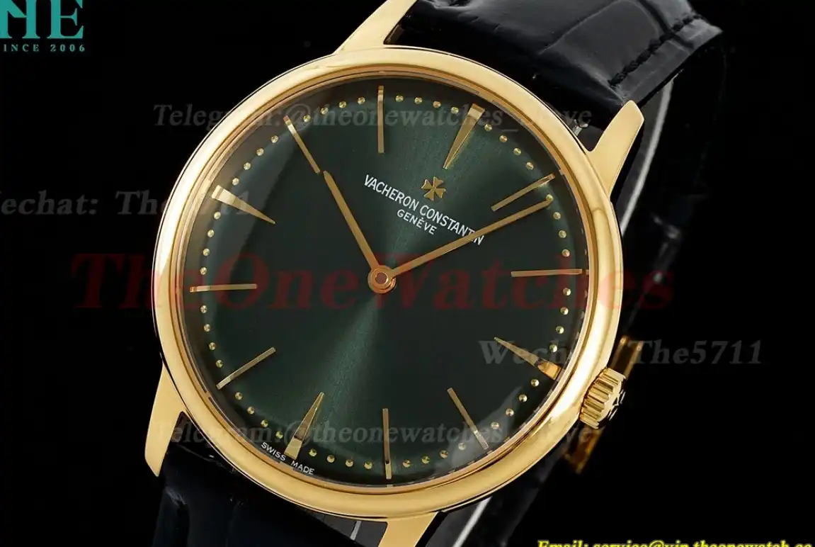 Patrimony 81180 YG LE Green Dial KZF MY9015