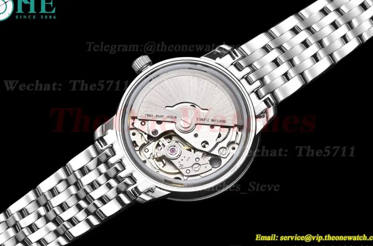 De Ville Prestige Ladies 32.7mm SS SS White Textured Dial GDF MY8215