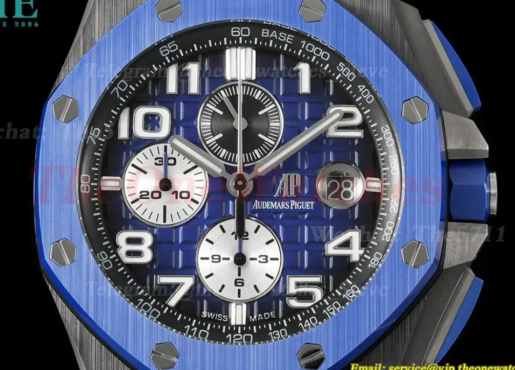 Royal Oak Offshore 26405CE 44mm Cer RU Blue Dial TKF A7750