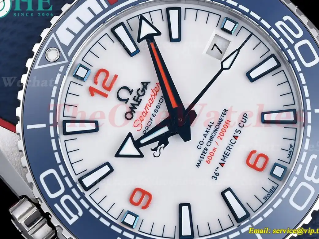 Seamaster 600M 43.5mm America's Cup SS RU White VSF A8900 Super Clone