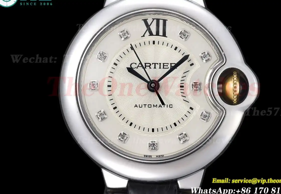 Ballon Bleu De Cartier 33mm SS LE White Dia GDF NH05