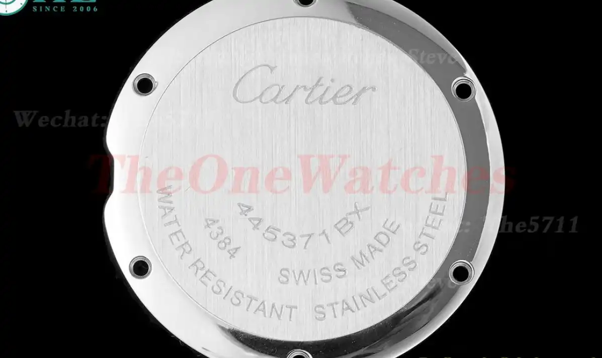 Pasha De Cartier Ladies 30mm Black RG LE White Dial AF Quartz