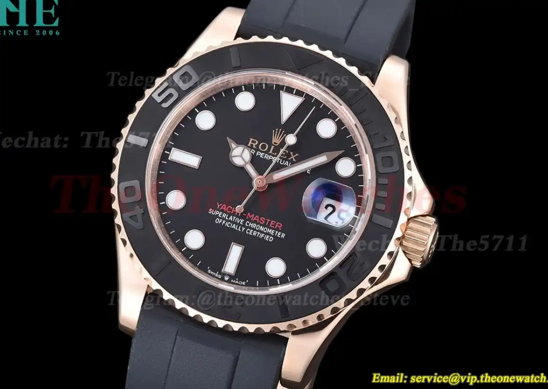 Yacht-Master 126655 40mm RG SS Black Dot GDF MY8215