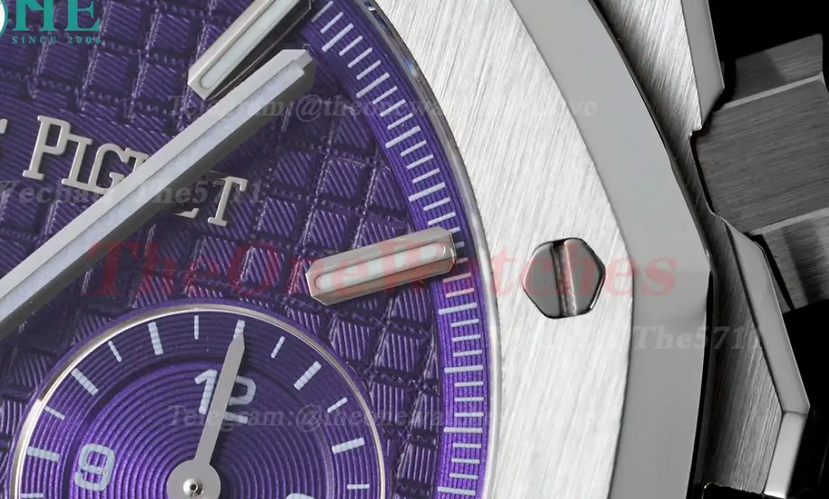 Royal Oak Chrono 26240 SS SS Purple Dial IPF A7750