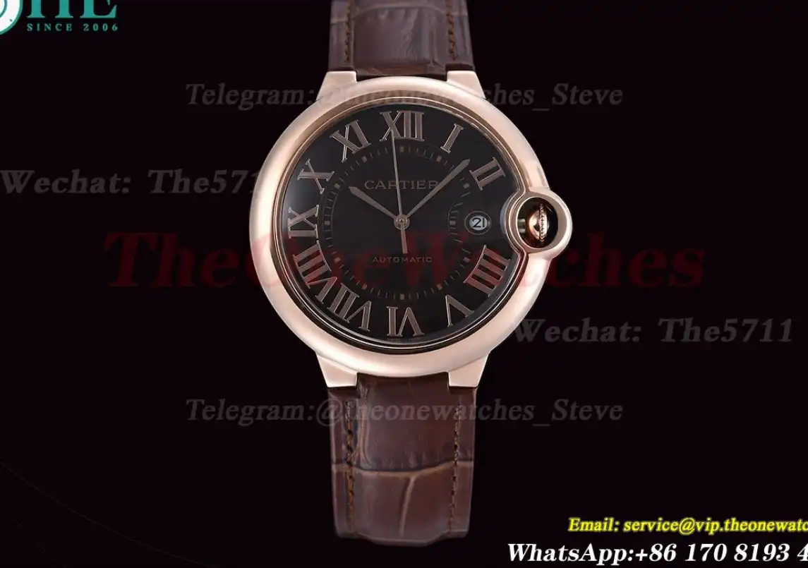 Ballon Bleu De Cartier 42mm RG LE Brown Dial GDF MY8215