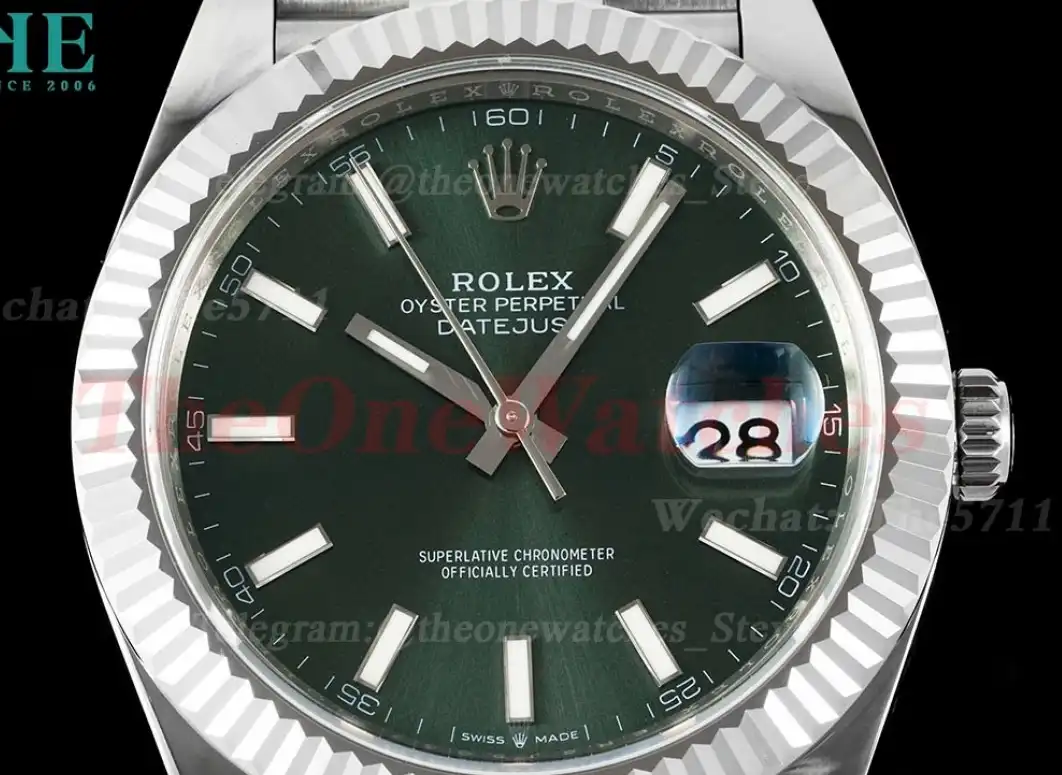 Datejust 126334 41mm Jub SS SS Green Stk EWEF A3235