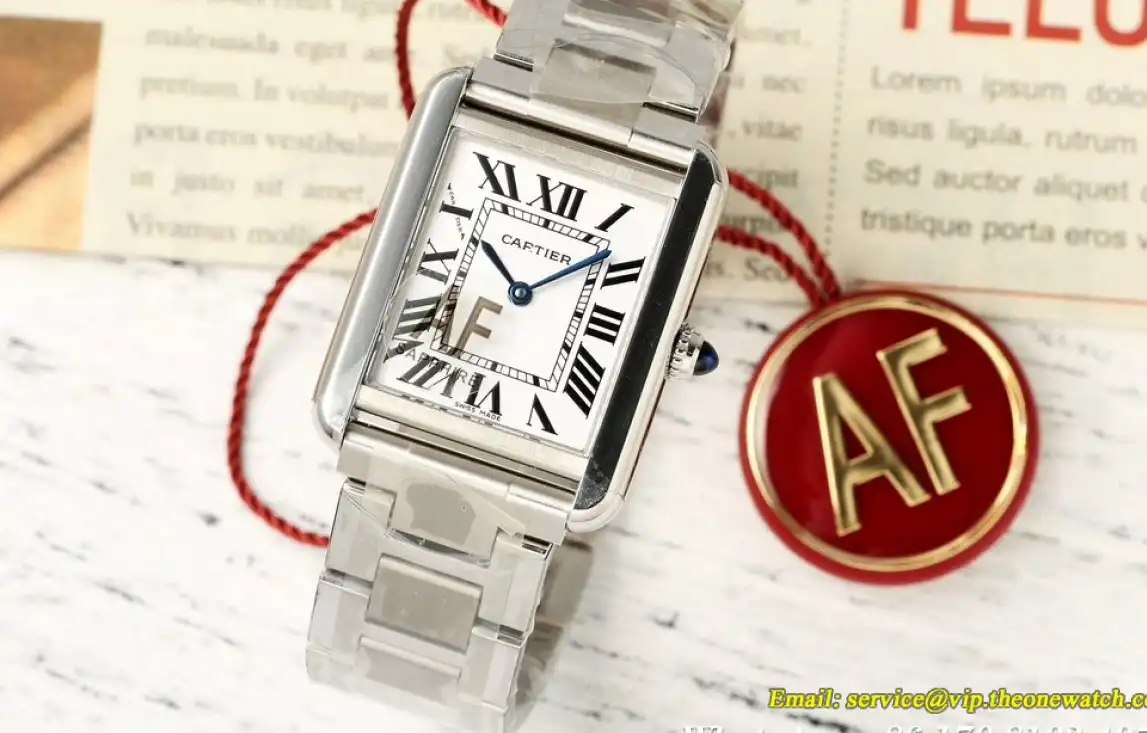 Cartier - Tank Solo 24.4mm SS SS White Dial AF Quartz