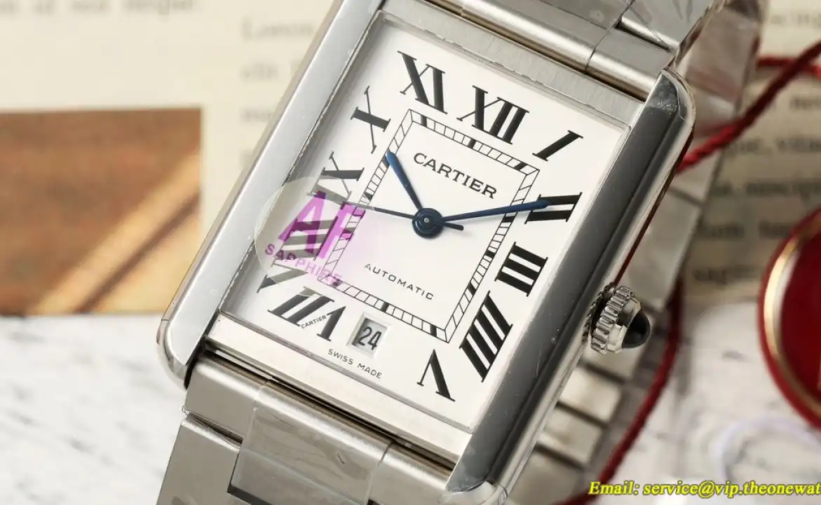 Cartier - Tank Solo 41mm SS SS White Dial AF MY9015