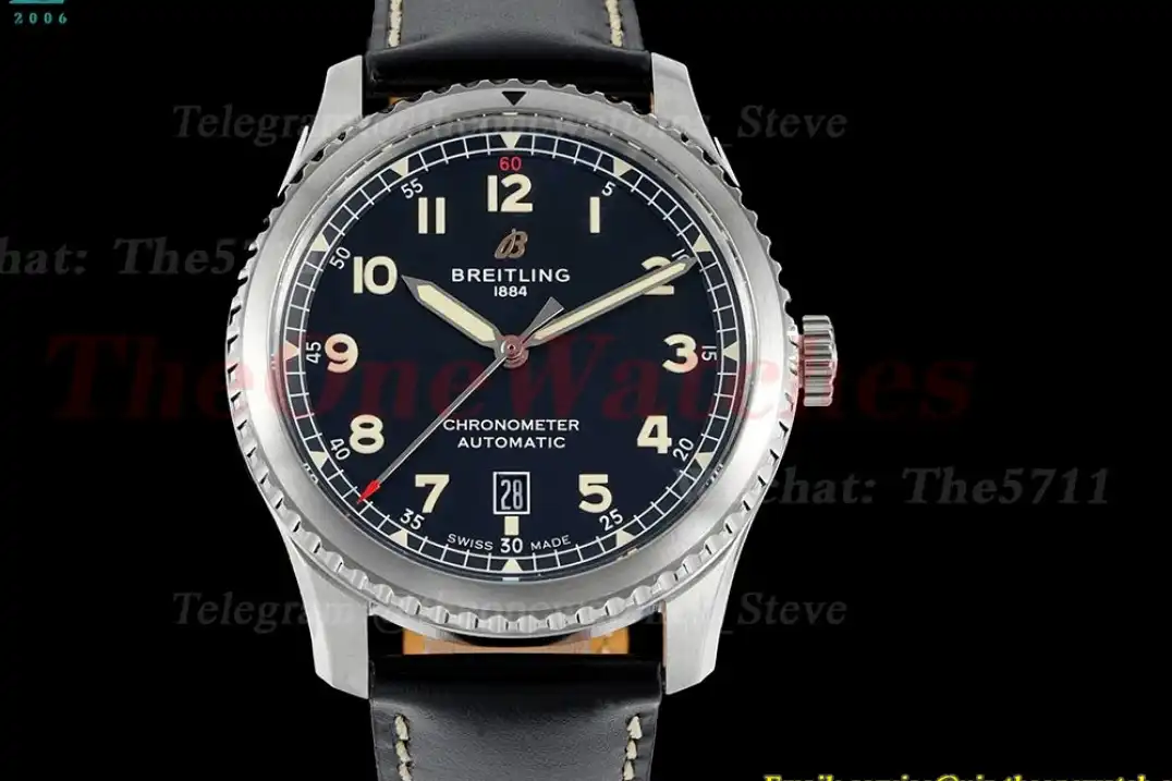 Aviator 8 41mm SS LE Black Dial TF A2824