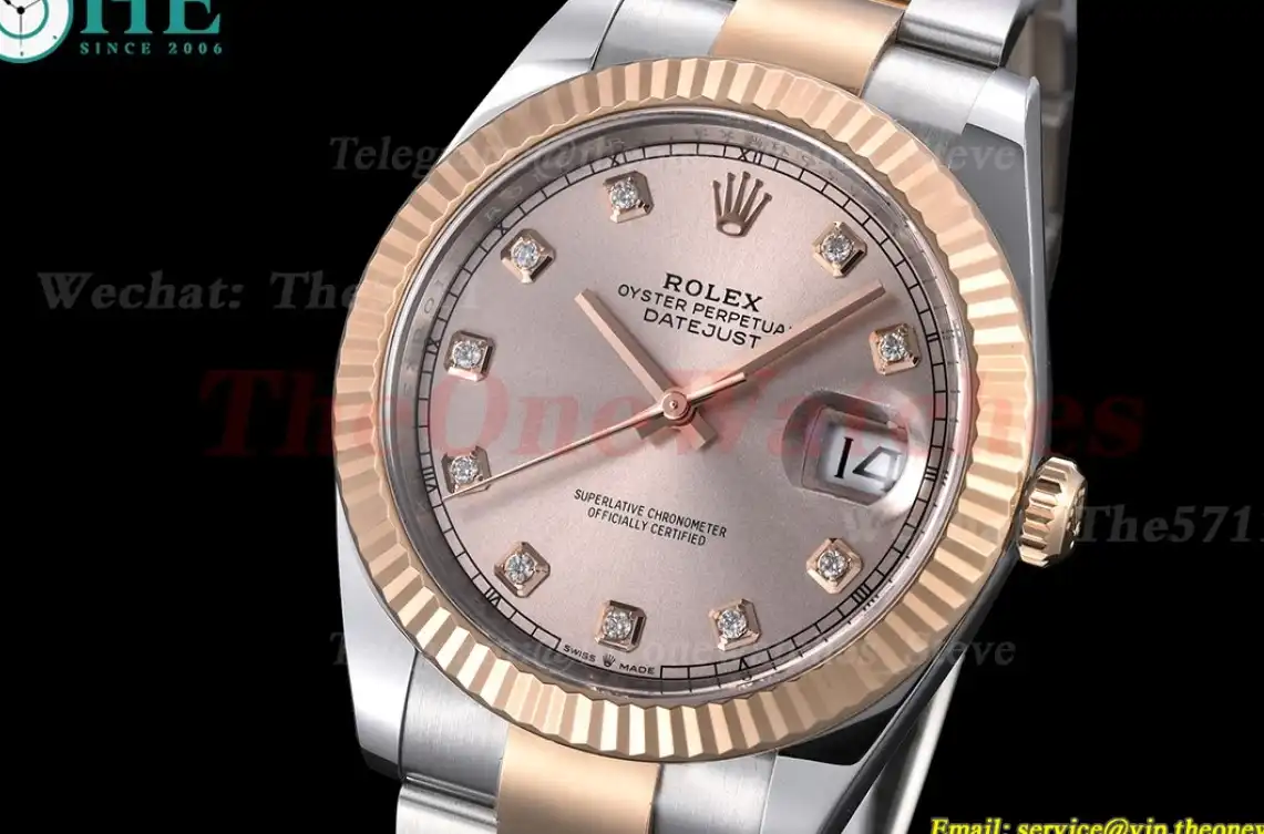 Datejust 126331 41mm RG SS champagne Dia Clean SH3235