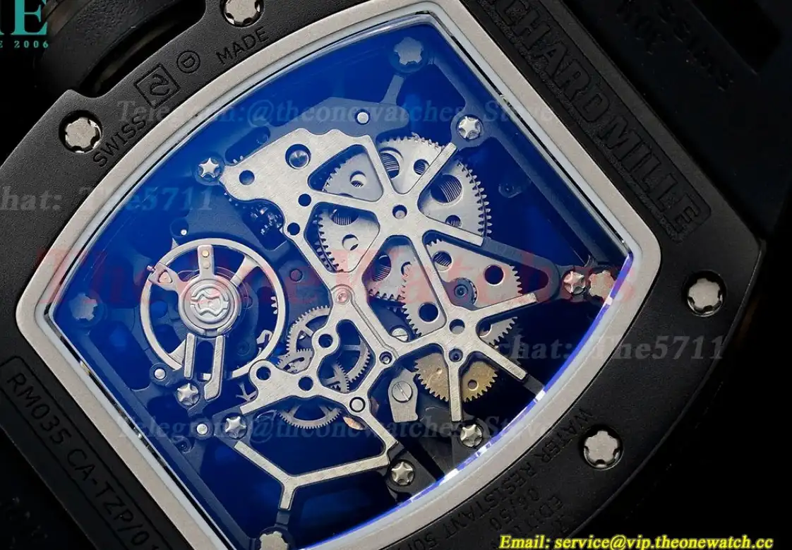 RM035-02 Black RG RU Skeleton Dial Sonic RMAL1