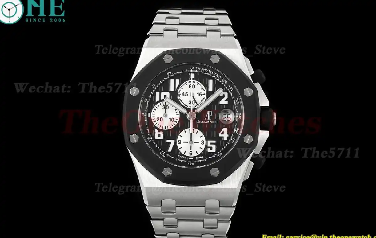 Royal Oak Offshore 25940SK 42mm SS SS Black Dial TKF A7750