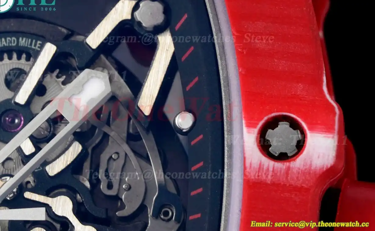 RM35-02 Skeleton Dial With Black Rubber Srap T+F Clone RMUL2