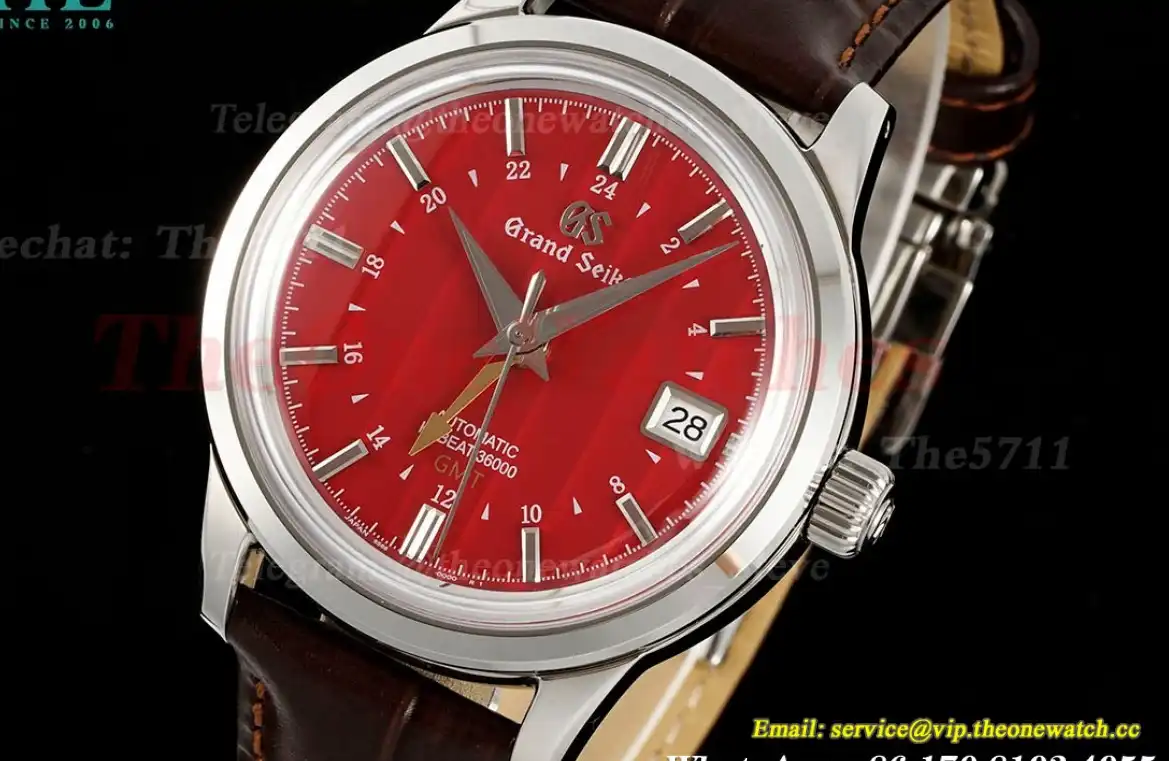 Elegance GMT 39.5mm Red Dial GSF NH34