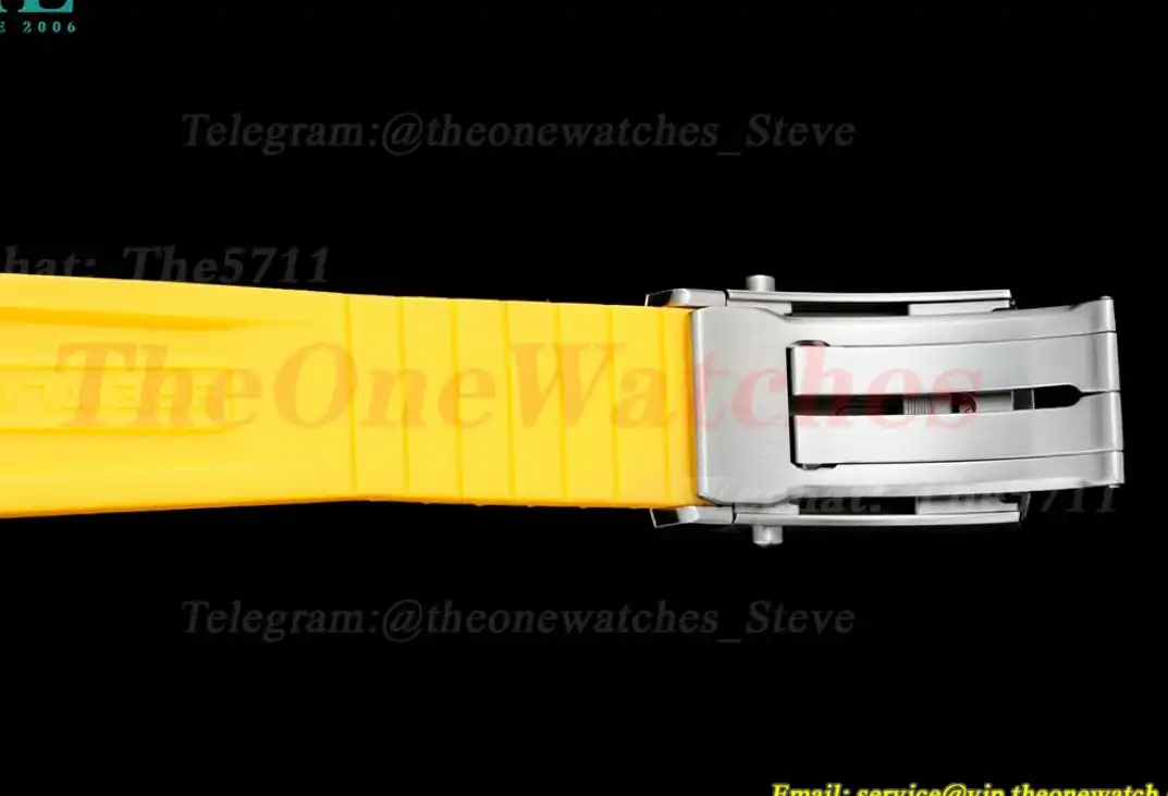 Superocean 42mm SS RU Colorful Dial on Yellow Rubber Strap TF A2824