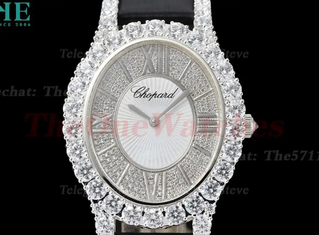 L'Heure Du Diamant 34.1mm Wrapped SS SA Mop Dial Quartz