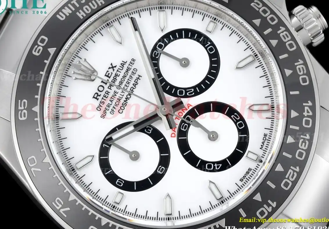 Daytona 126500LN 40mm SS SS White Dial BTF DD4131 Super Clone