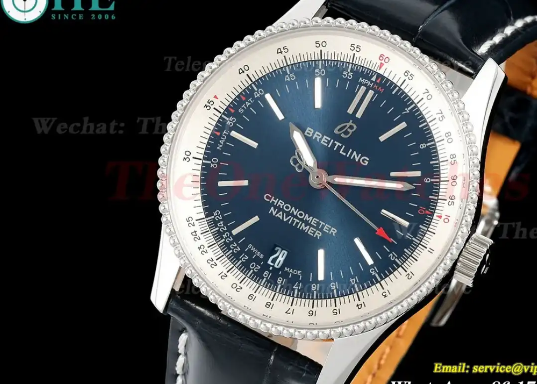 Navitimer 1 41mm Black SS LE Blue Dial TF A2824