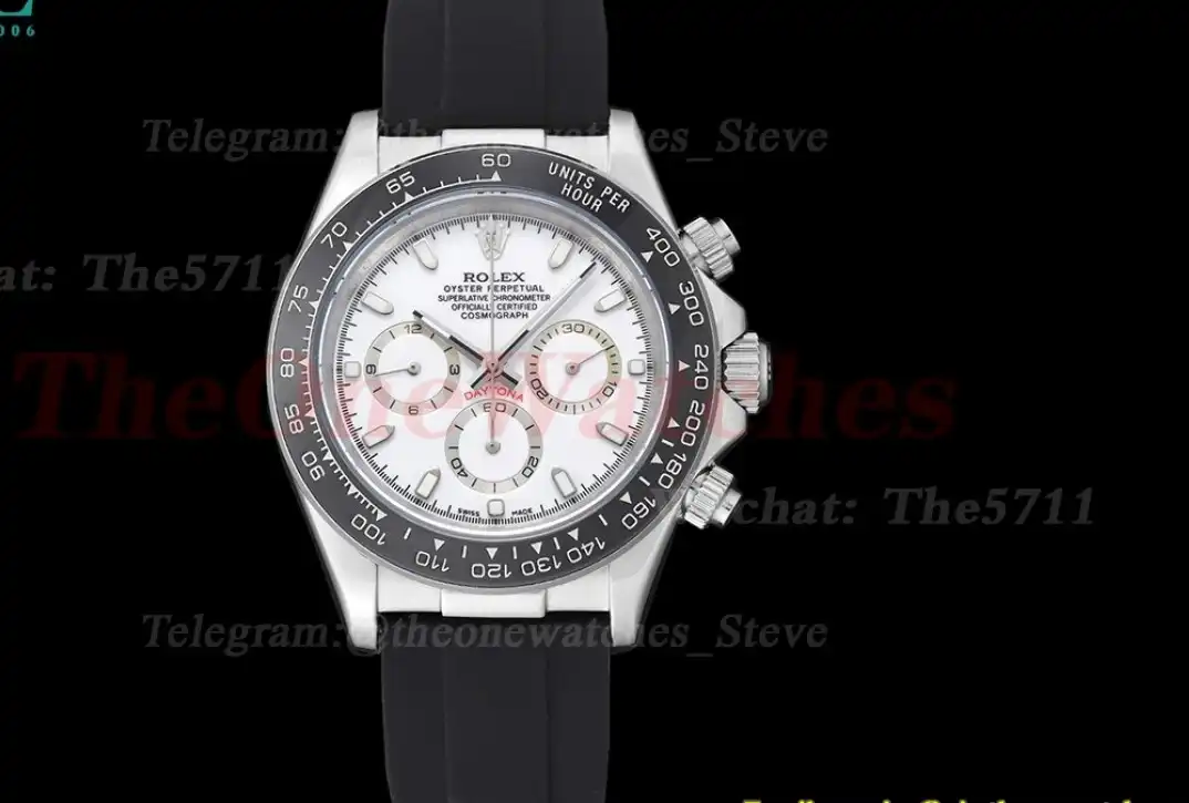 Daytona 40mm SS RU White Dial GDF A3836