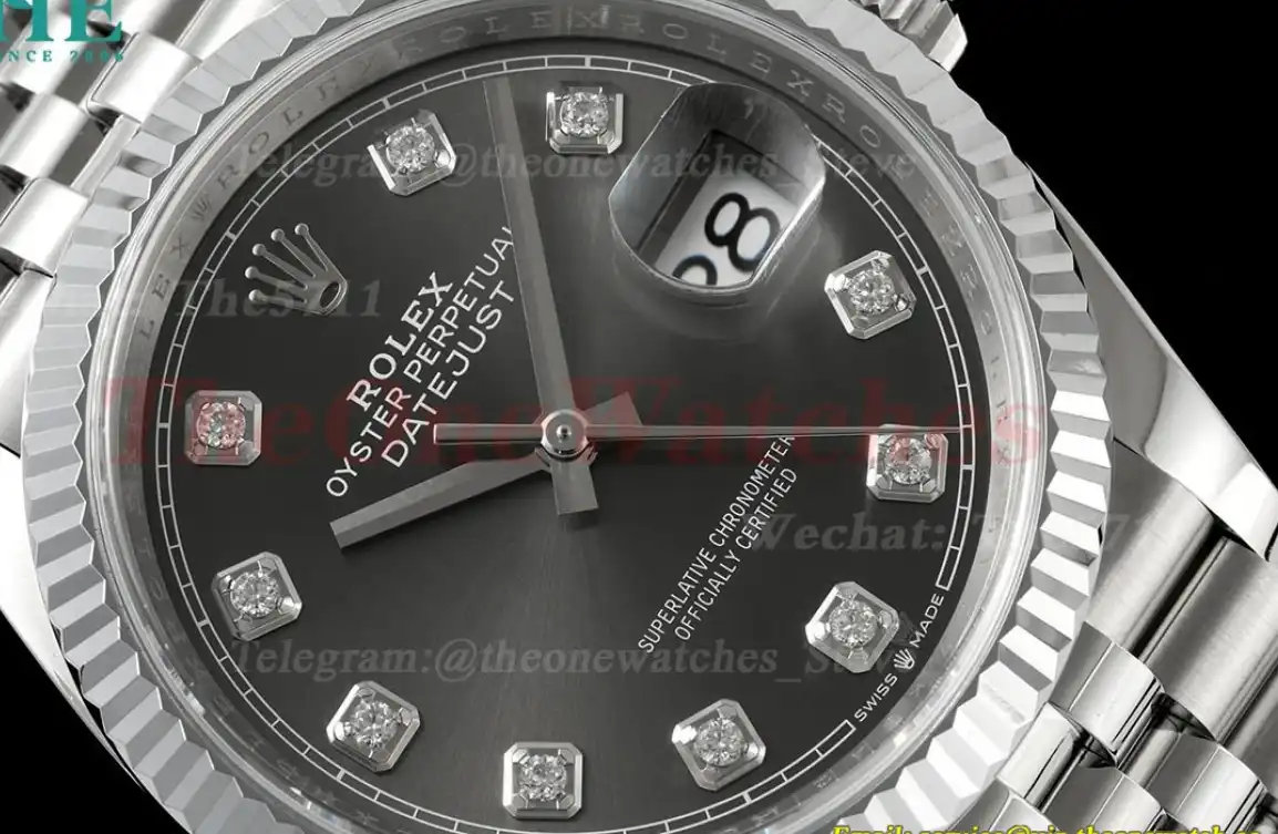 Datejust 126234 36mm Jub SS SS Grey Dia JQF VR3235