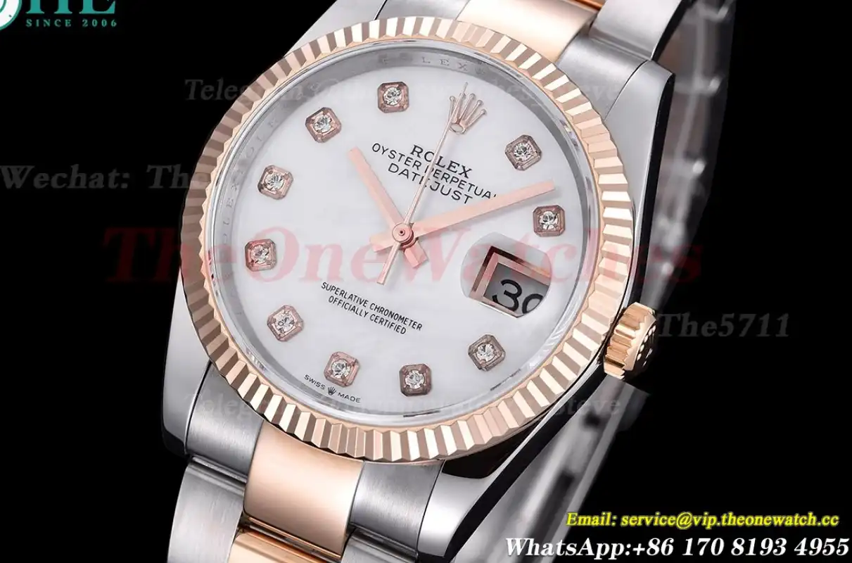 Datejust 126231 36mm Oys Mop Dia SS RG GMF A2824