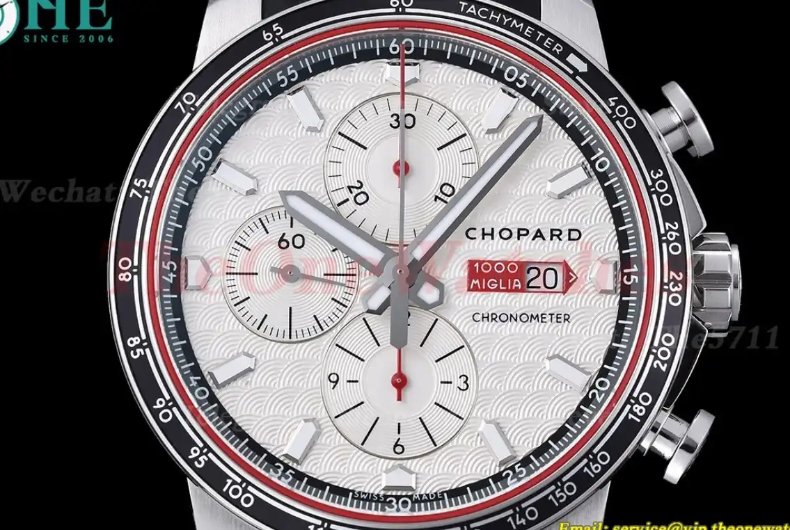 Mille Miglia Race 44mm SS RU White White Dial V7F A7750