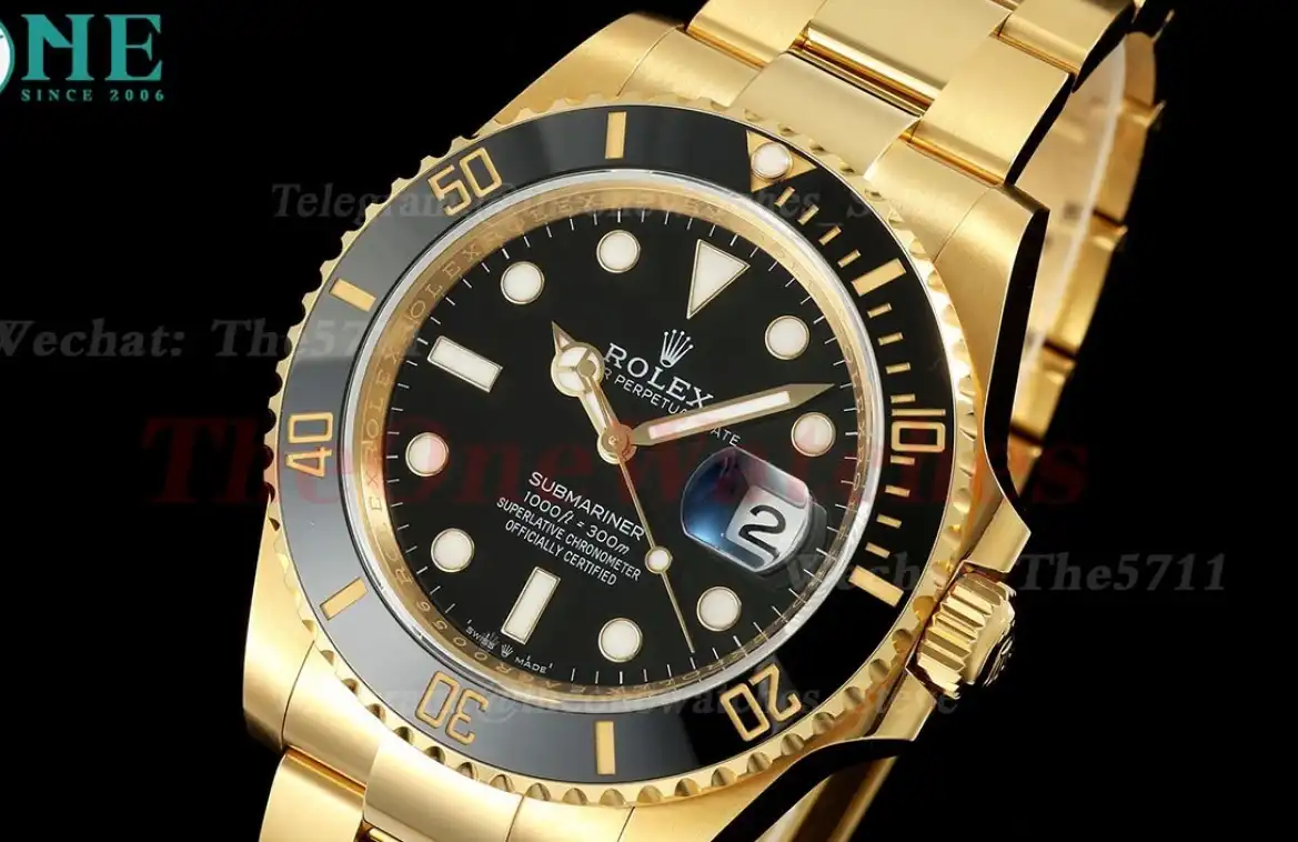 Submariner 126618LN 41mm YG YG Black Dot EWEF A3235