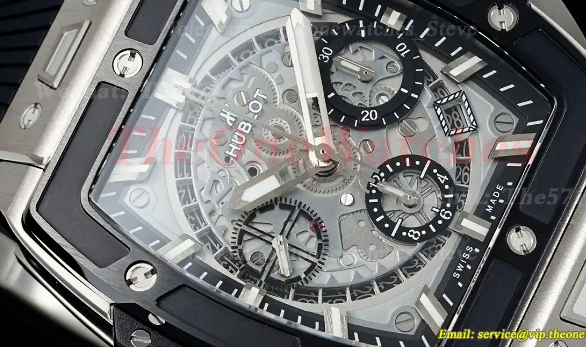 Spirit of Big Bang Chrono 42mm TI RU Skeleton Dial BBF A7750 Mod