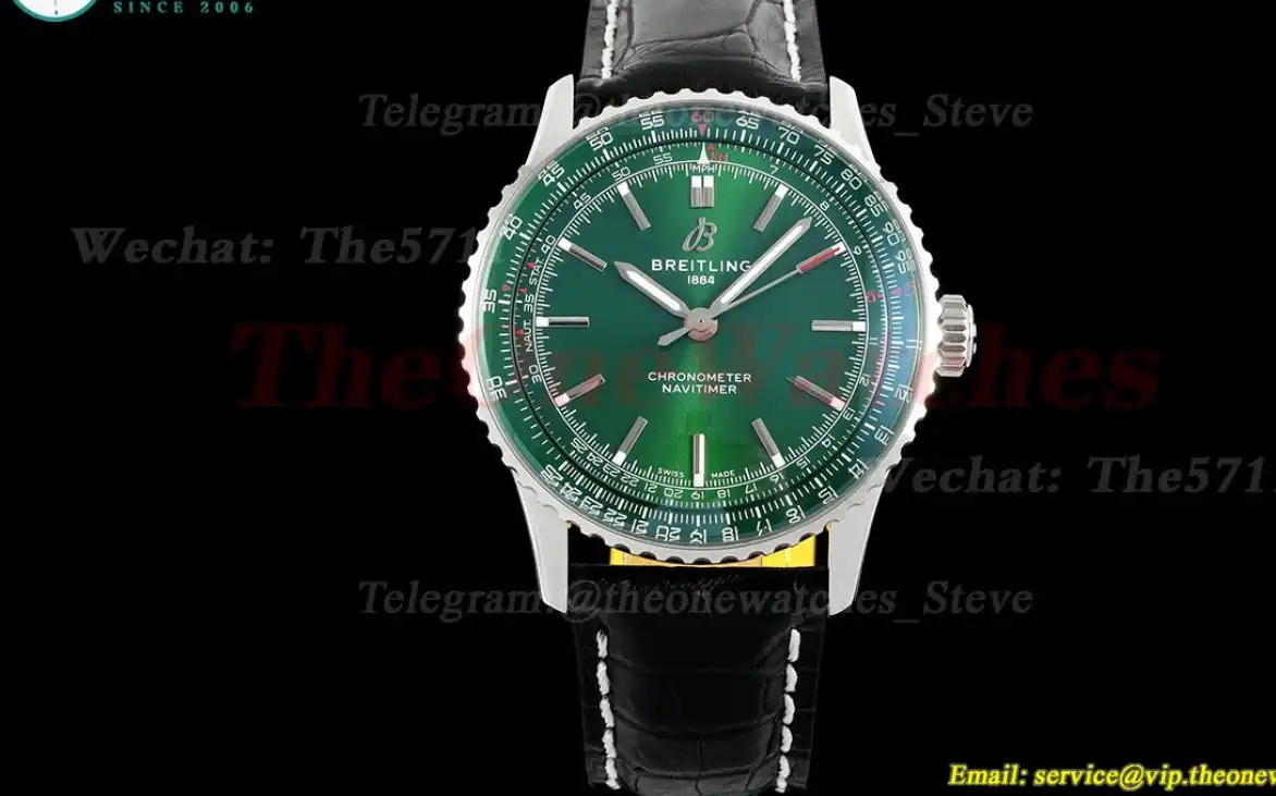 Navitimer 1 2024 41mm Date SS LE Green Dial TF A2824