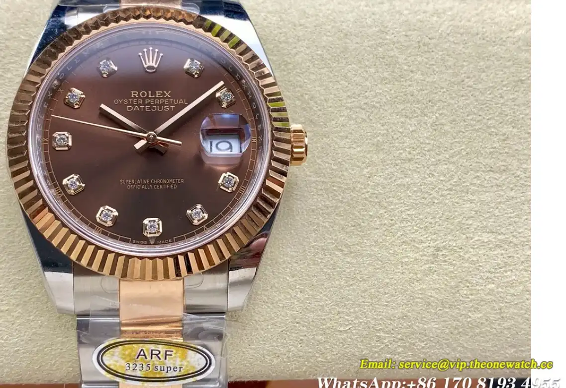 Datejust 126331 41mm Oys RG SS Brown Dia ARF SH3235(Tungsten Heavy Version)