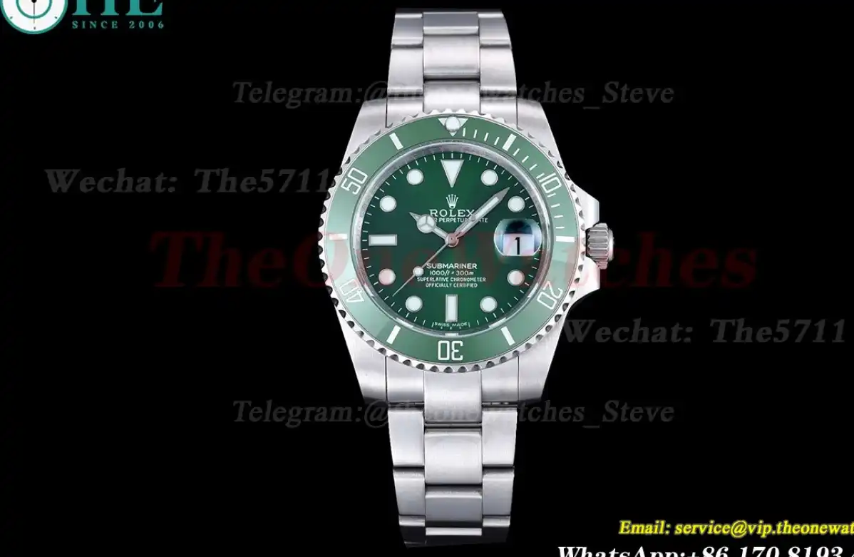 Submariner 116610LV 40mm SS SS Green GDF MY8215