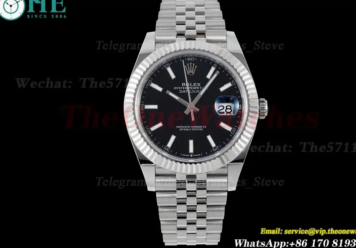 Datejust 126334 41mm Jub SS SS Black Stk EWEF A3235