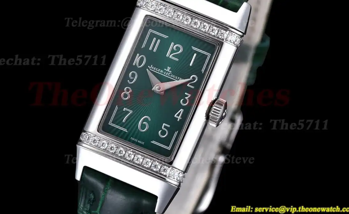 Reverso 20mm Diamond Bezel SS LE Green Dial RXW Qtz