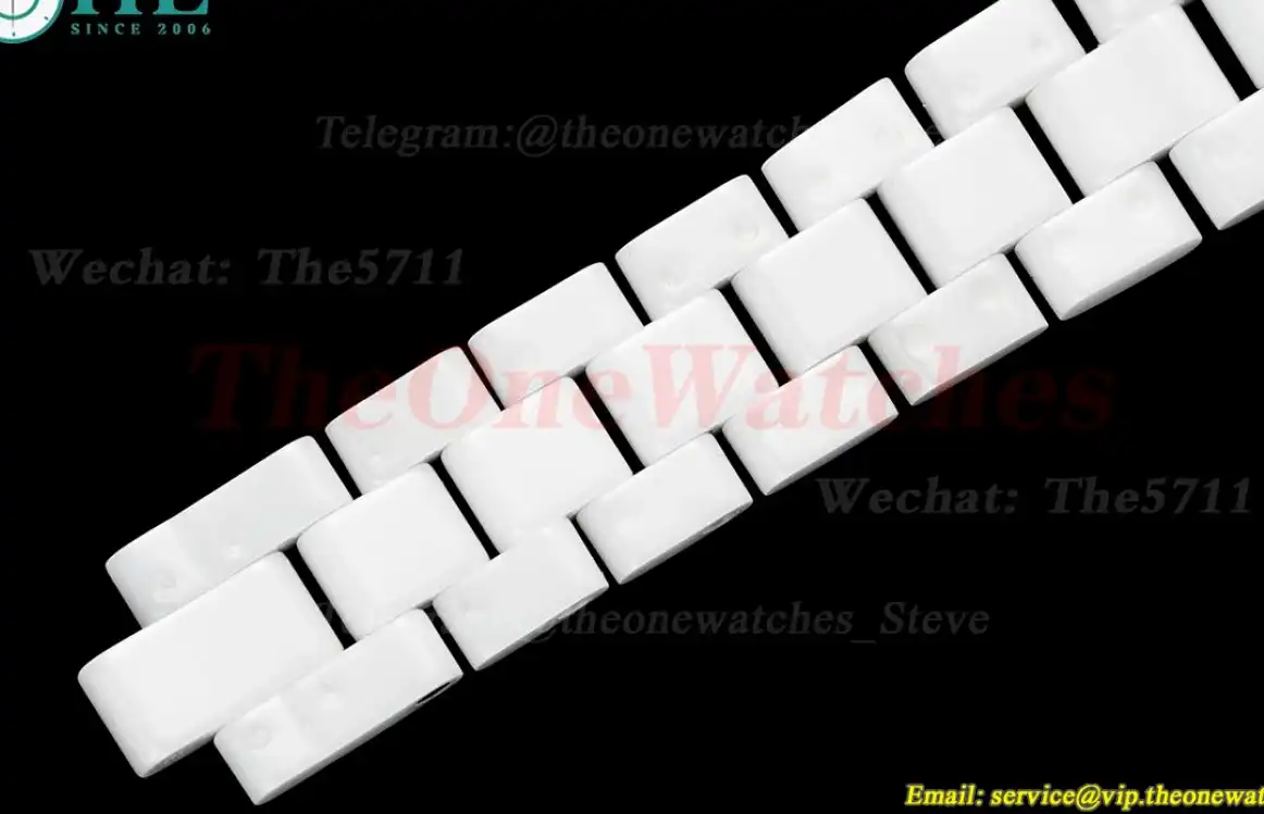 J12 33mm White Ceramic Cer SS Case Back HTF Quartz