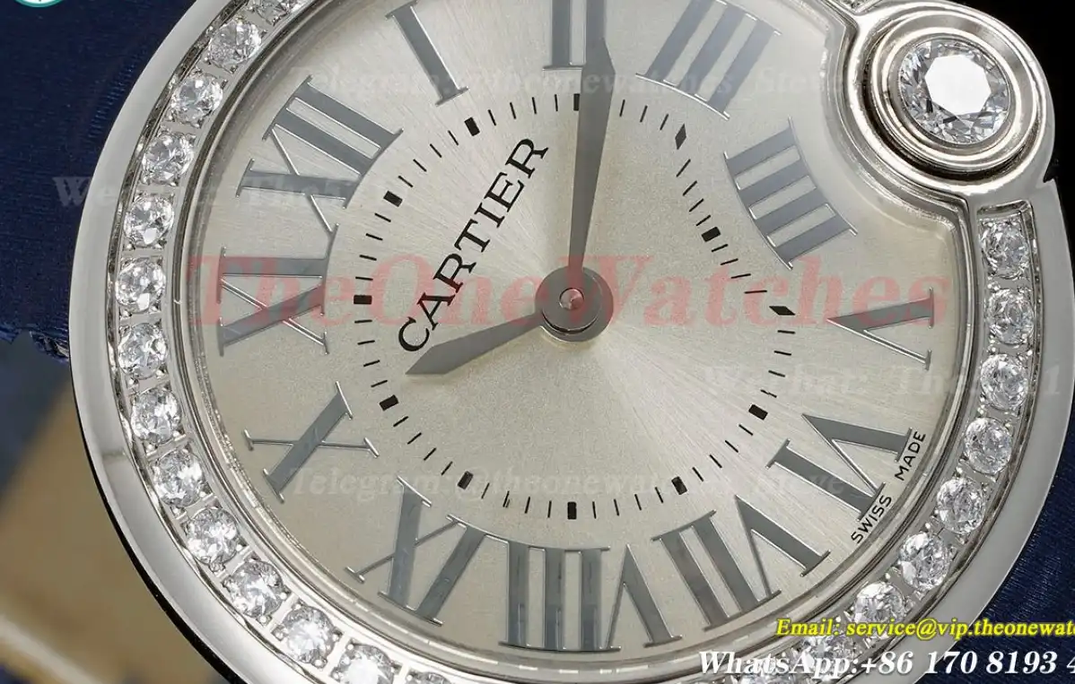 Ballon Blanc Ladies 30mm Dia SS SA Silver Dial AF Quartz