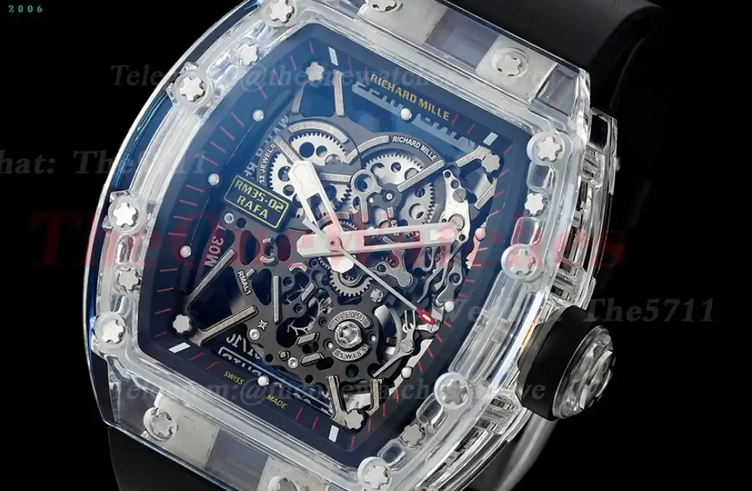 RM035-02 Skeleton Dial on Black Strap RMF RMAL1