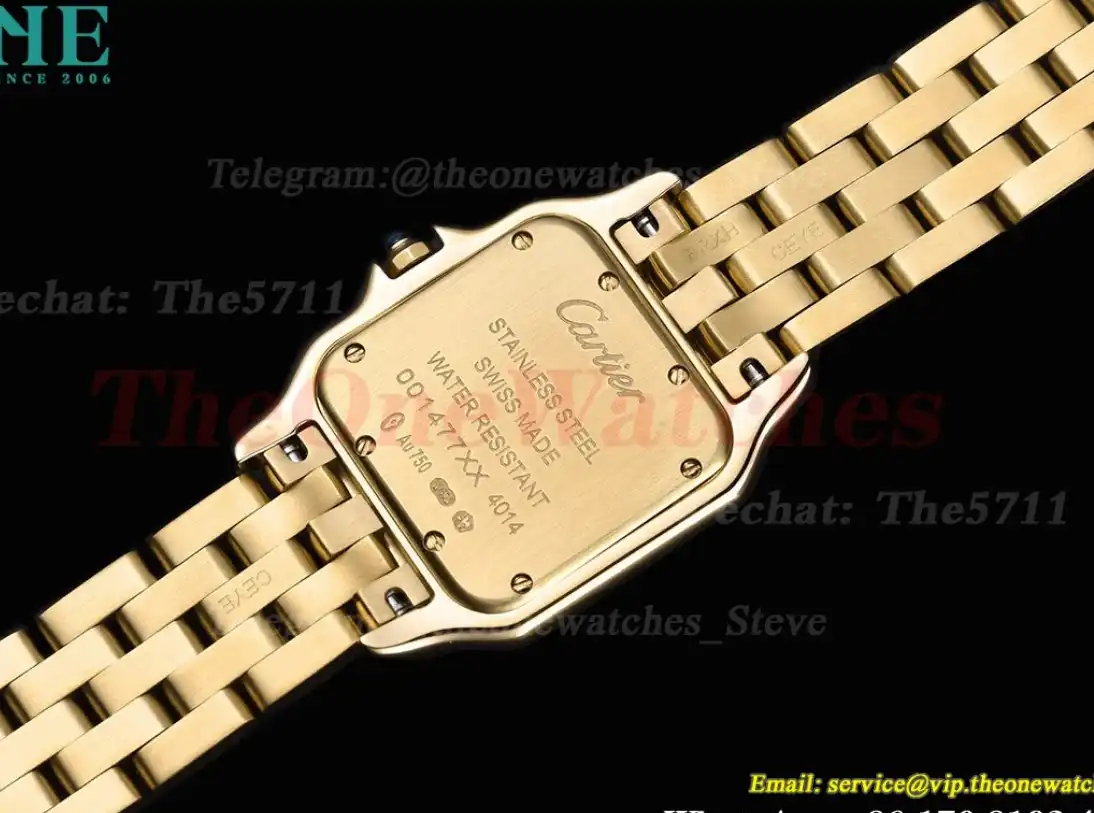 Panthere Secrete De Ladies 27mm YG YG White Dial 8848F Swiss Qtz