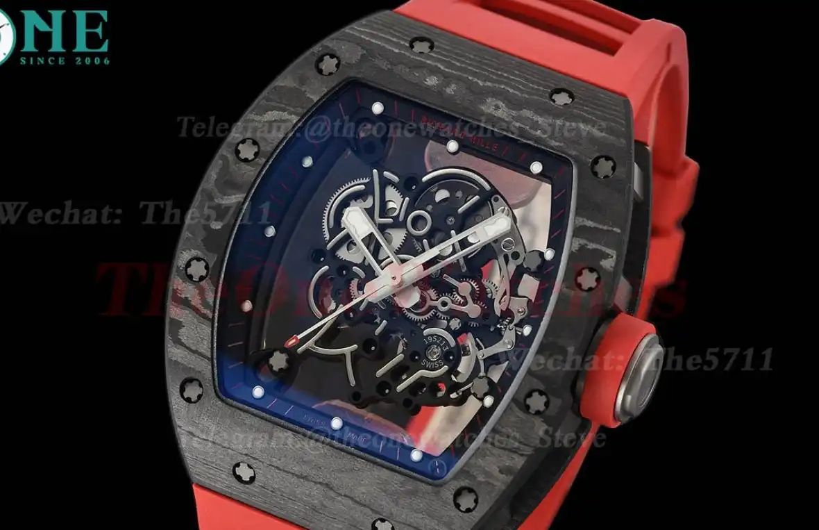 RM055 Red NTPT RU Skeleton Dial APS RMUL2 Super Clone