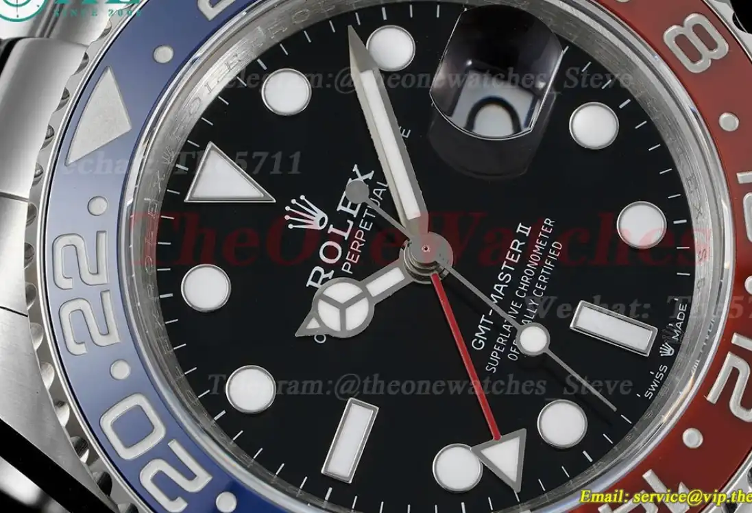 GMT Master II 126710 Pepsi Oys Red Blue Cer 904L GMF V6 VR3285