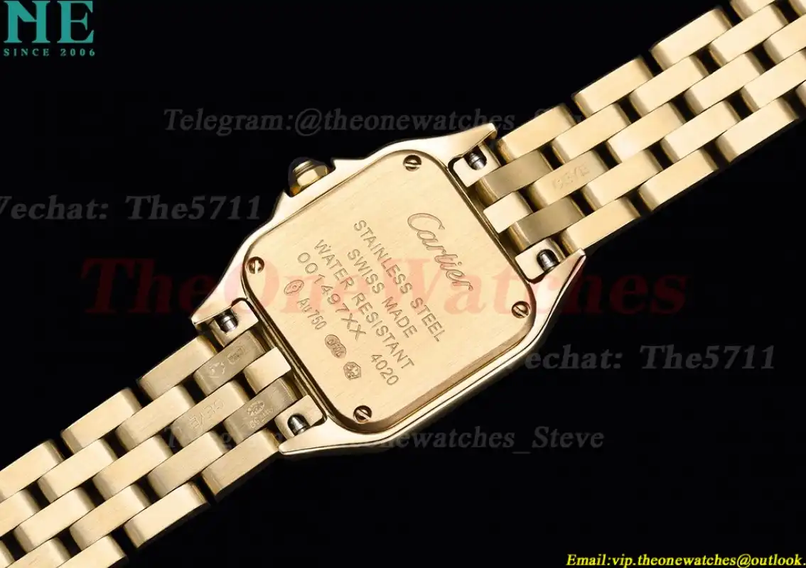 Panthere Secrete De Ladies 22mm YG YG White Dial 8848F Swiss Qtz