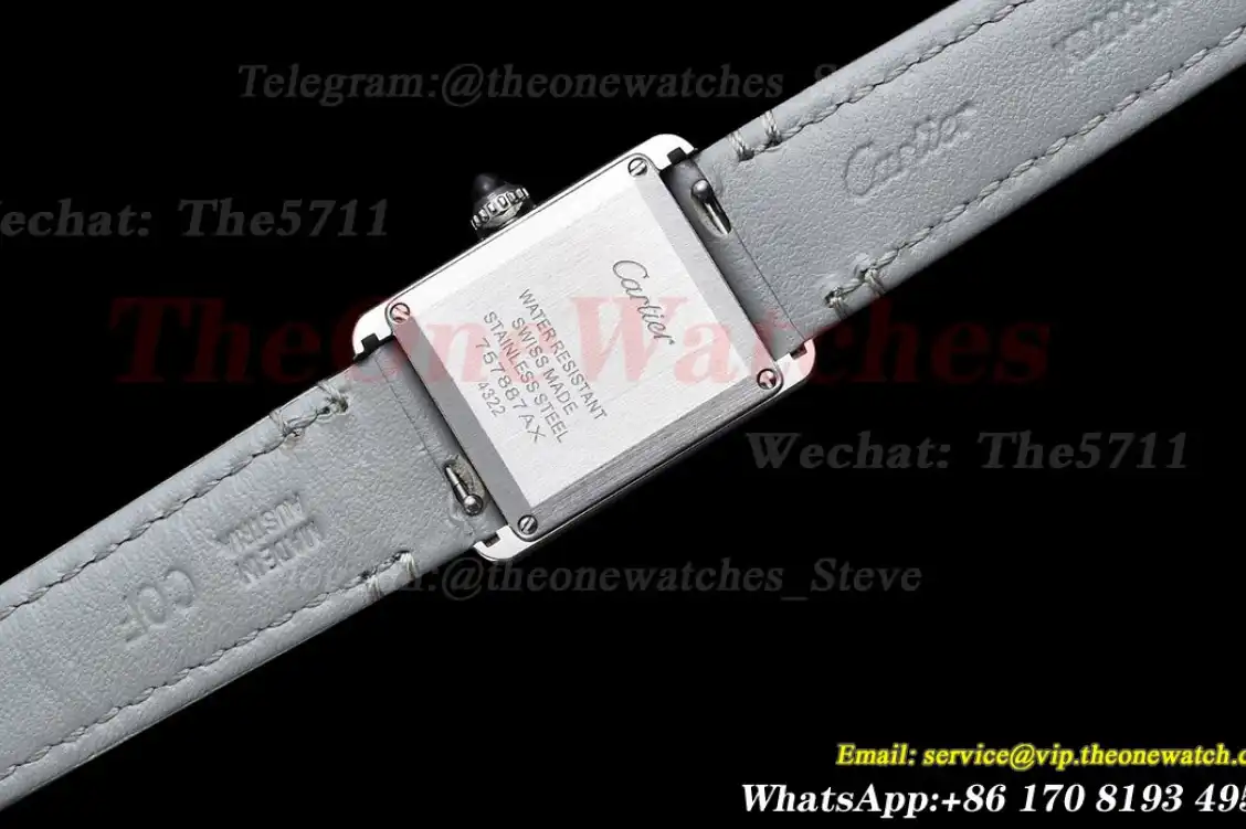 Tank Must Small SS LE White dial On Grey Leather Strap K11F Quartz