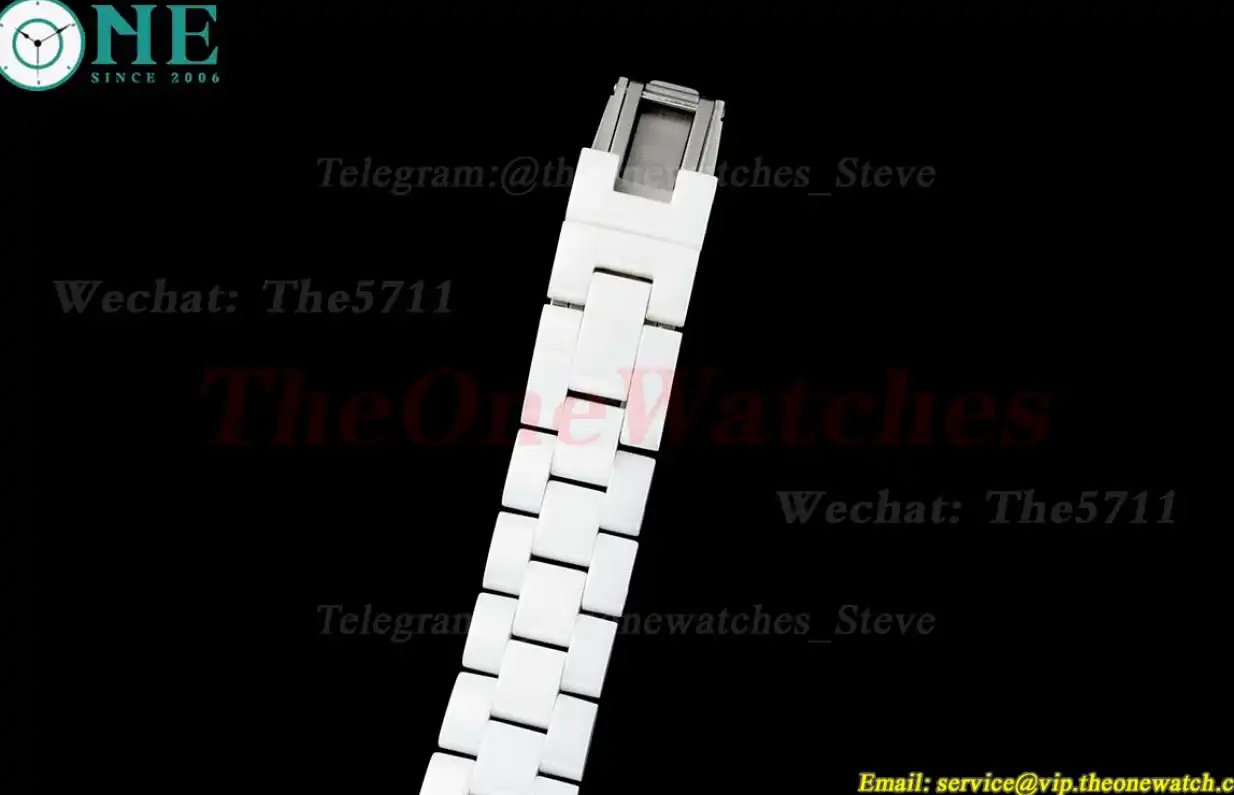 J12 33mm 20th White Ceramic Cer White Dial HTF Quartz