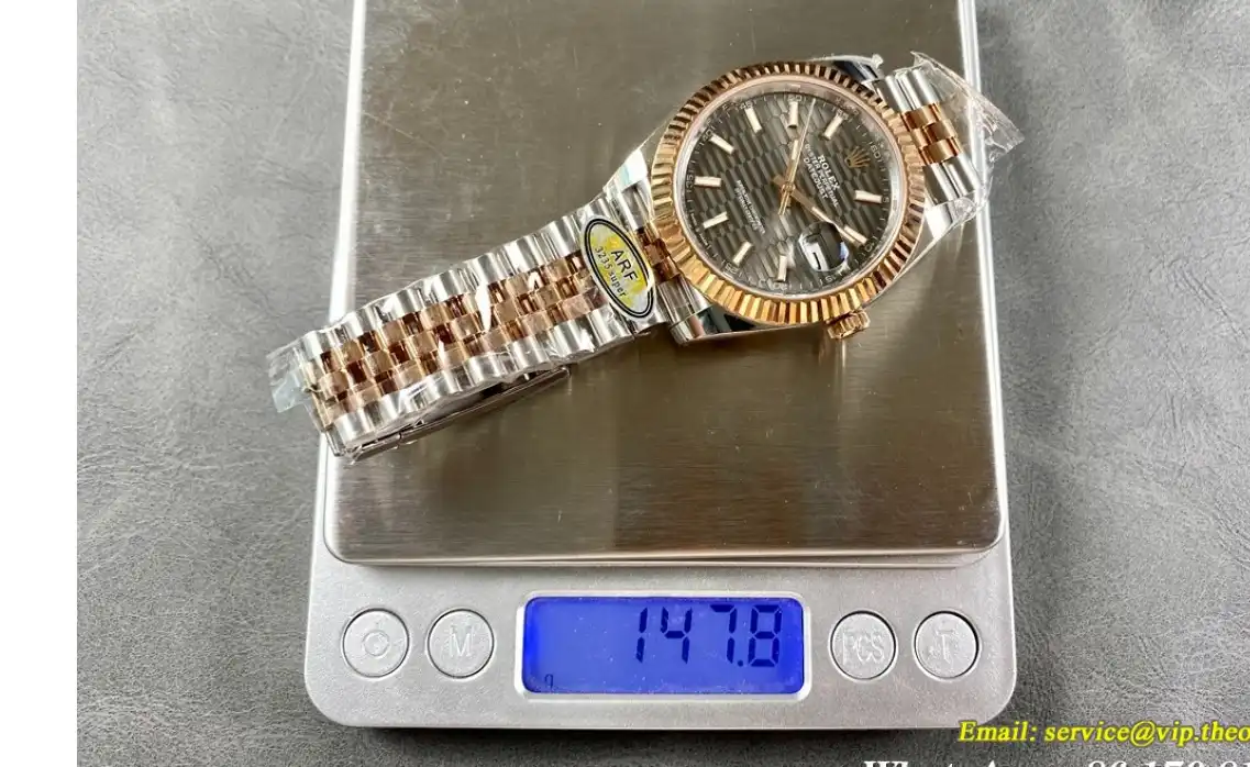 Datejust 126331 41mm Jub RG SS Grey Textured Stk ARF SH3235(Tungsten Heavy Version)